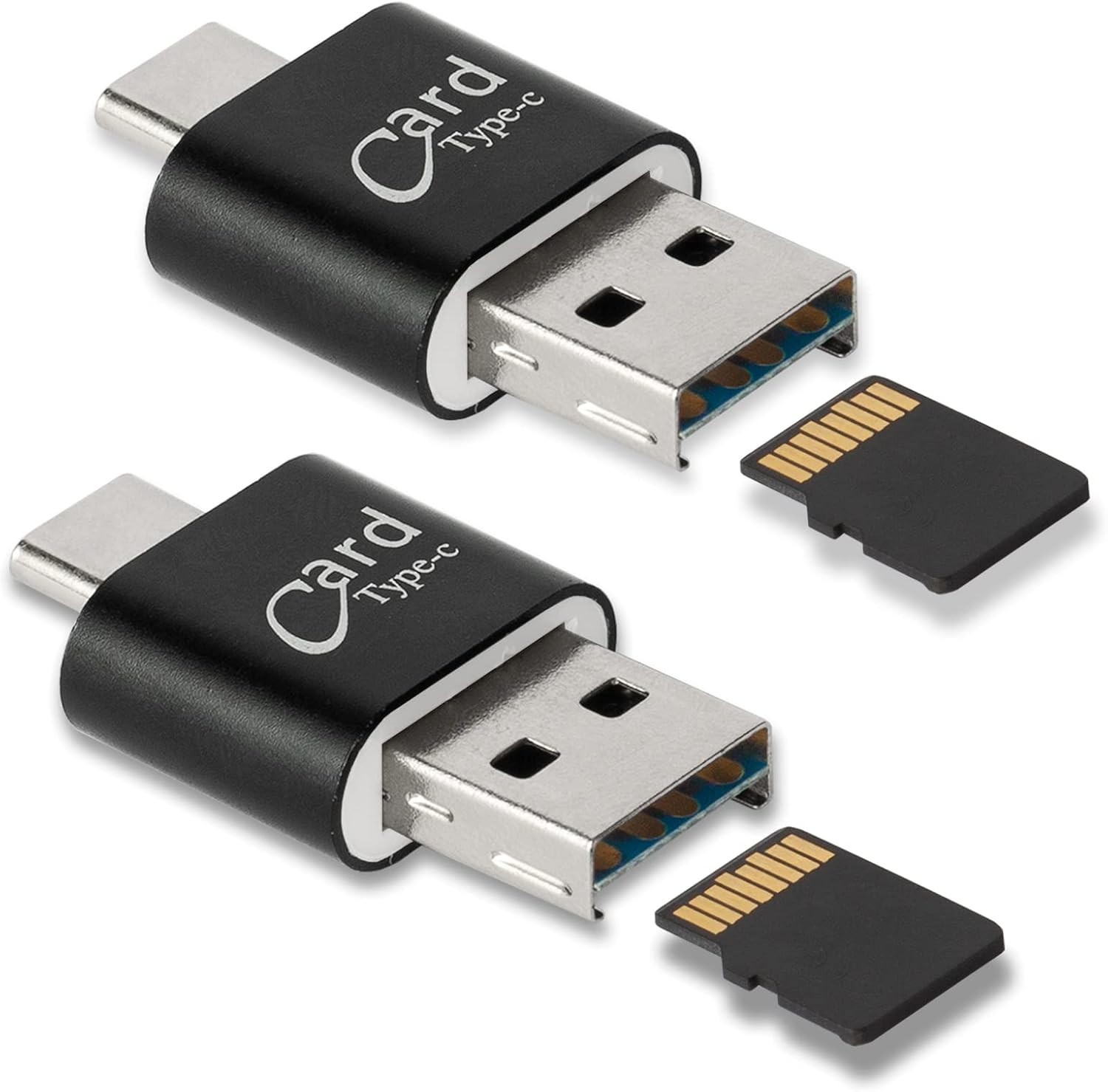 2 Pack] Micro SD Card Reader for Android Phone,Micro SD Card to USB Adapter, ...