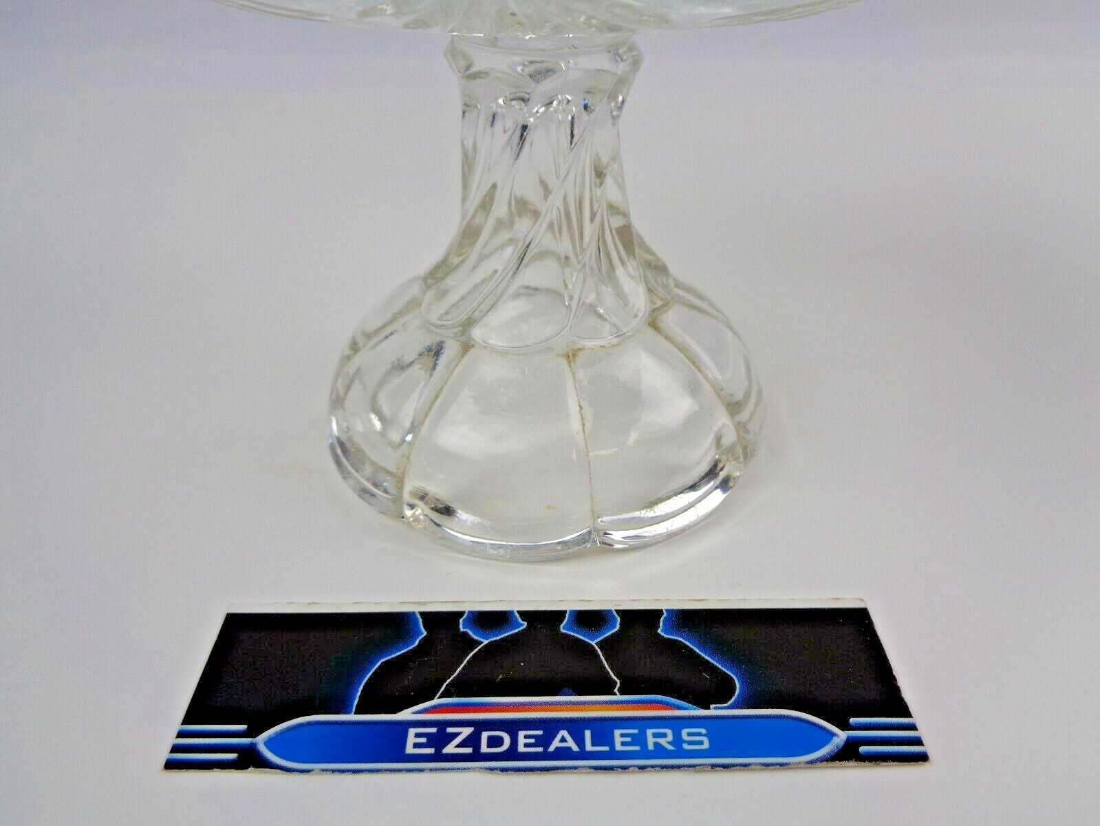 Vintage Cut Glass Candy/Nut Dish- Twisted Stem