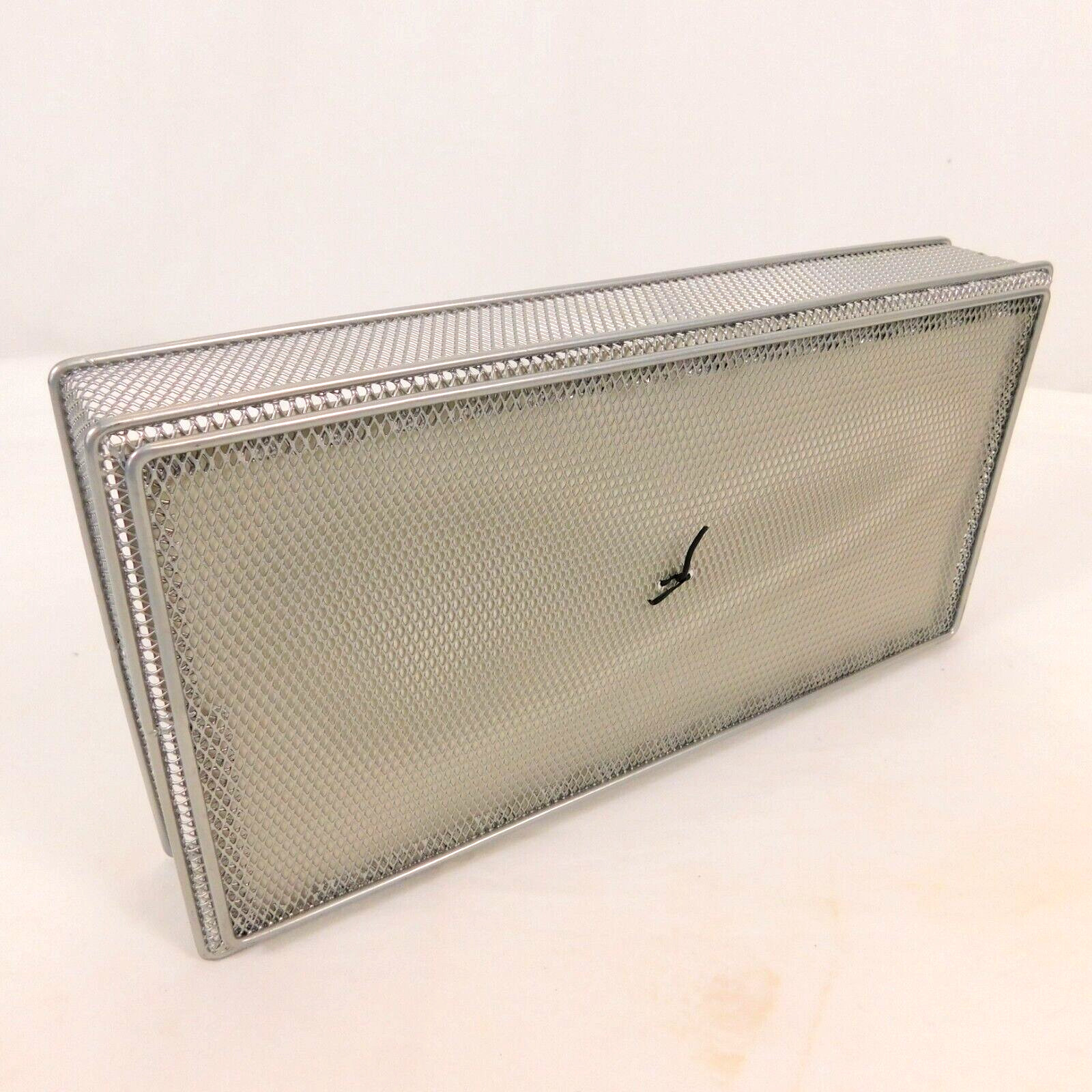 Design Ideas Drawerstore Mesh Works 6" x 12" x 2" Silver Stackable Storage Bin
