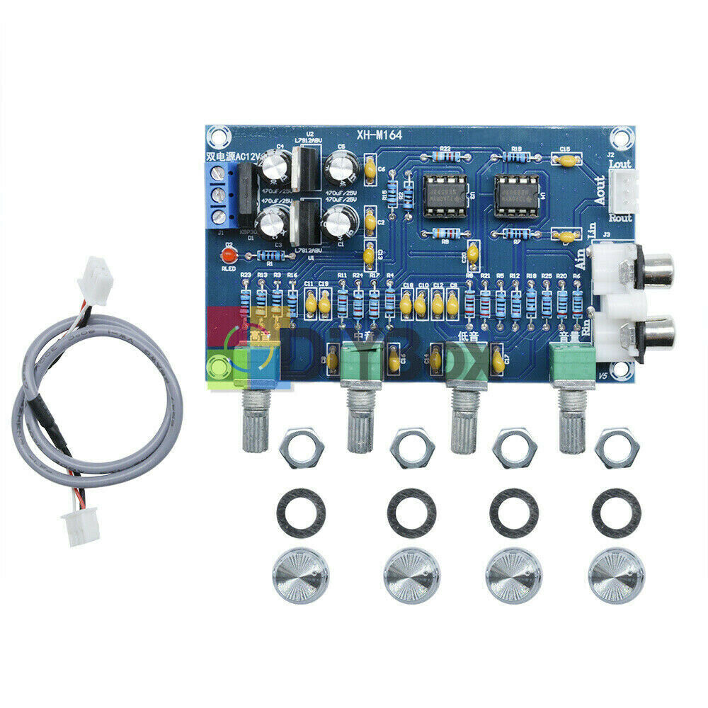 12V 2.0 preamp Stereo HIFI NE5532 Tone Board Preamplifier Dual op amp
