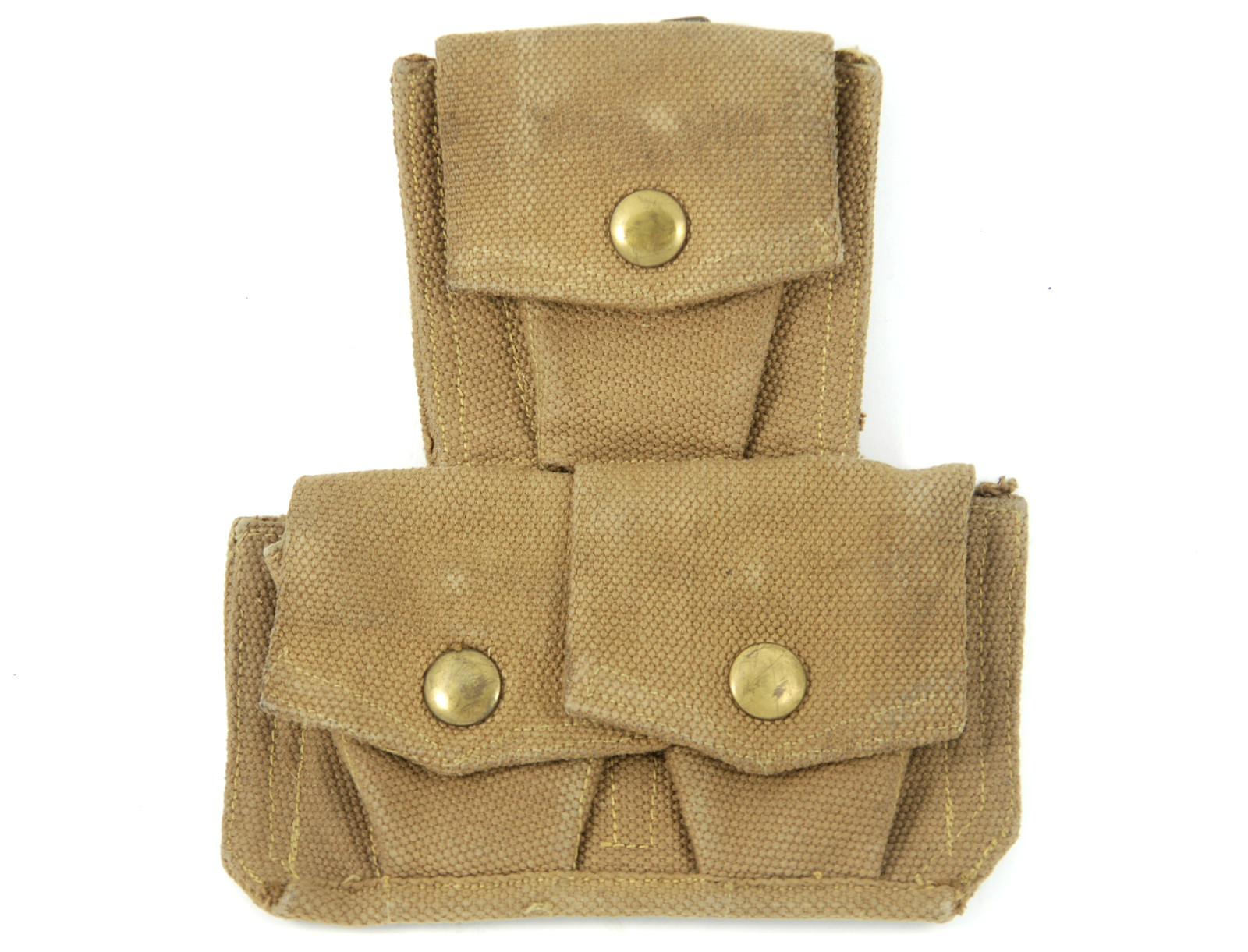 AUTHENTIC CANVAS MILITARY 303 ENFIELD THREE AMMO WEBBING POUCH WW2 BRITISH ARMY