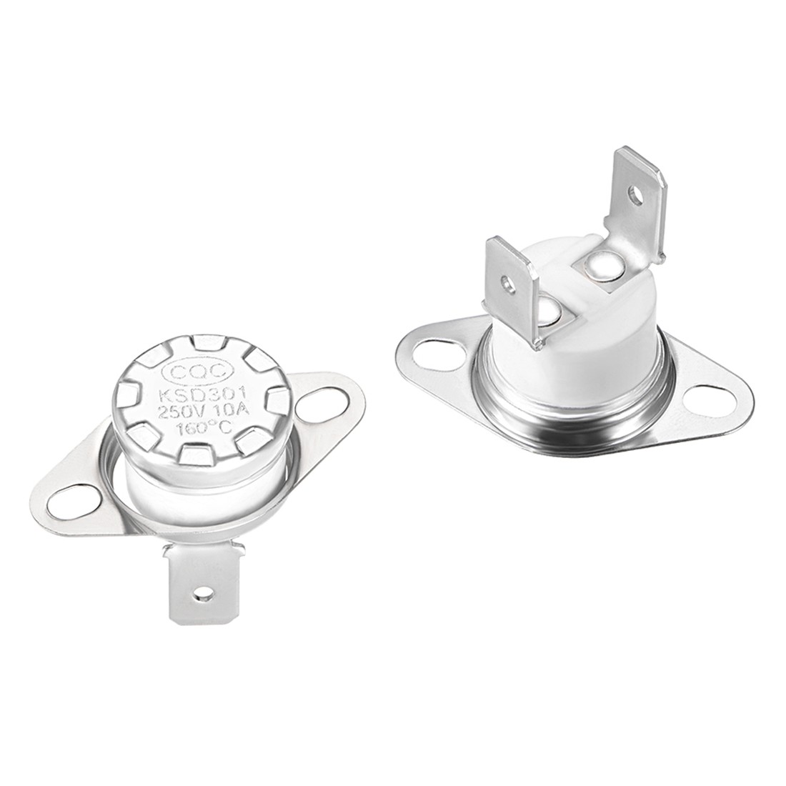 5PCS KSD301 160°C 10A, Normally Closed N.C Temperature Control Switch