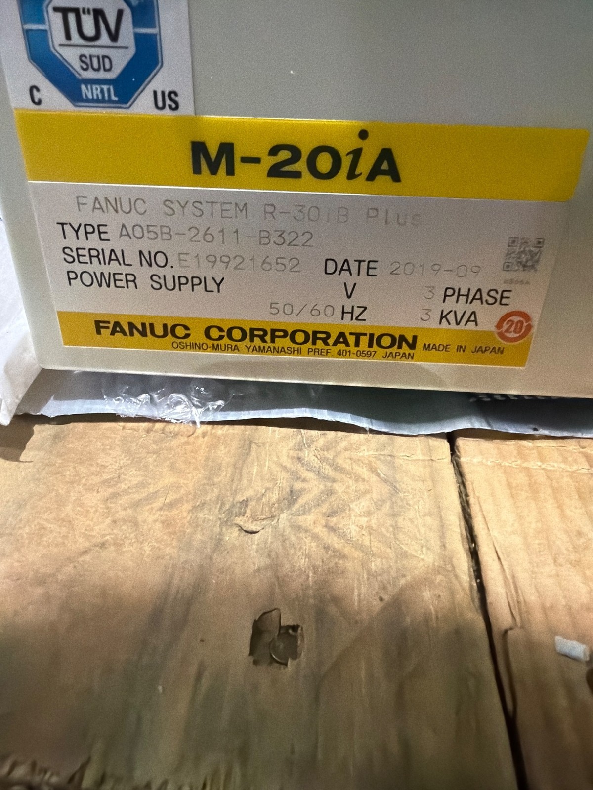 FANUC M‑20iA/35M Complete with R‑30iB Plus Controller USED