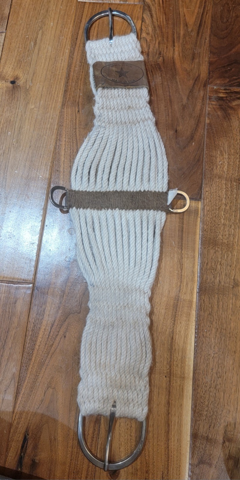 Wool Rope String Cinch 30 Natural USA Made Western Horse Tack