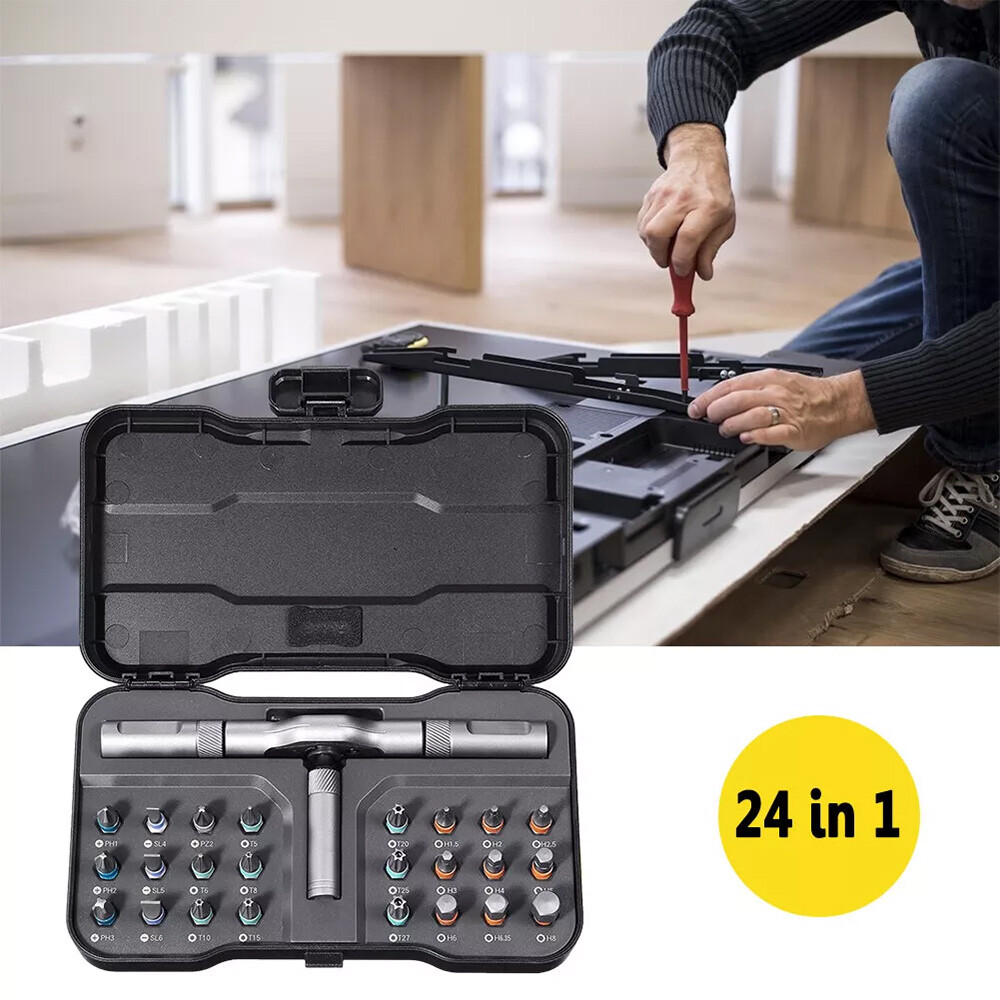 Magnetic Screwdriver Set 24 in 1 DIY Ratchet Screwdriver Kit High Alloy Steel
