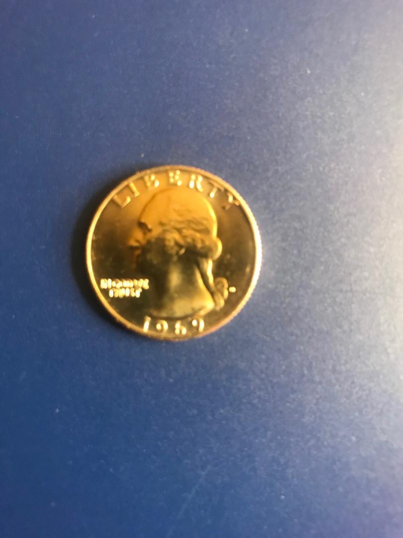 1969 P+D WASHINGTON QUARTER UNCIRCULATED FROM MINT SETS L@@K