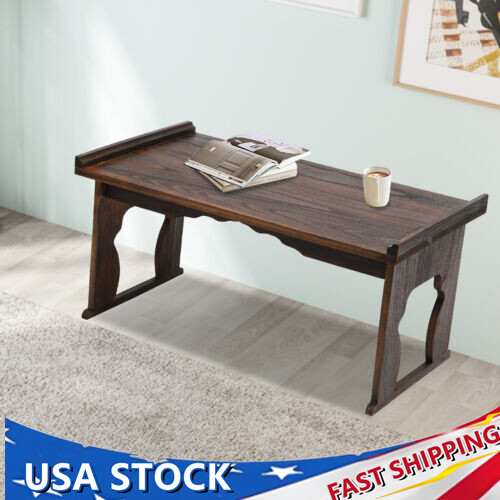 Japanese Floor Table Folding Coffee Table & Tea Table Wooden Altar Table 32"x18"
