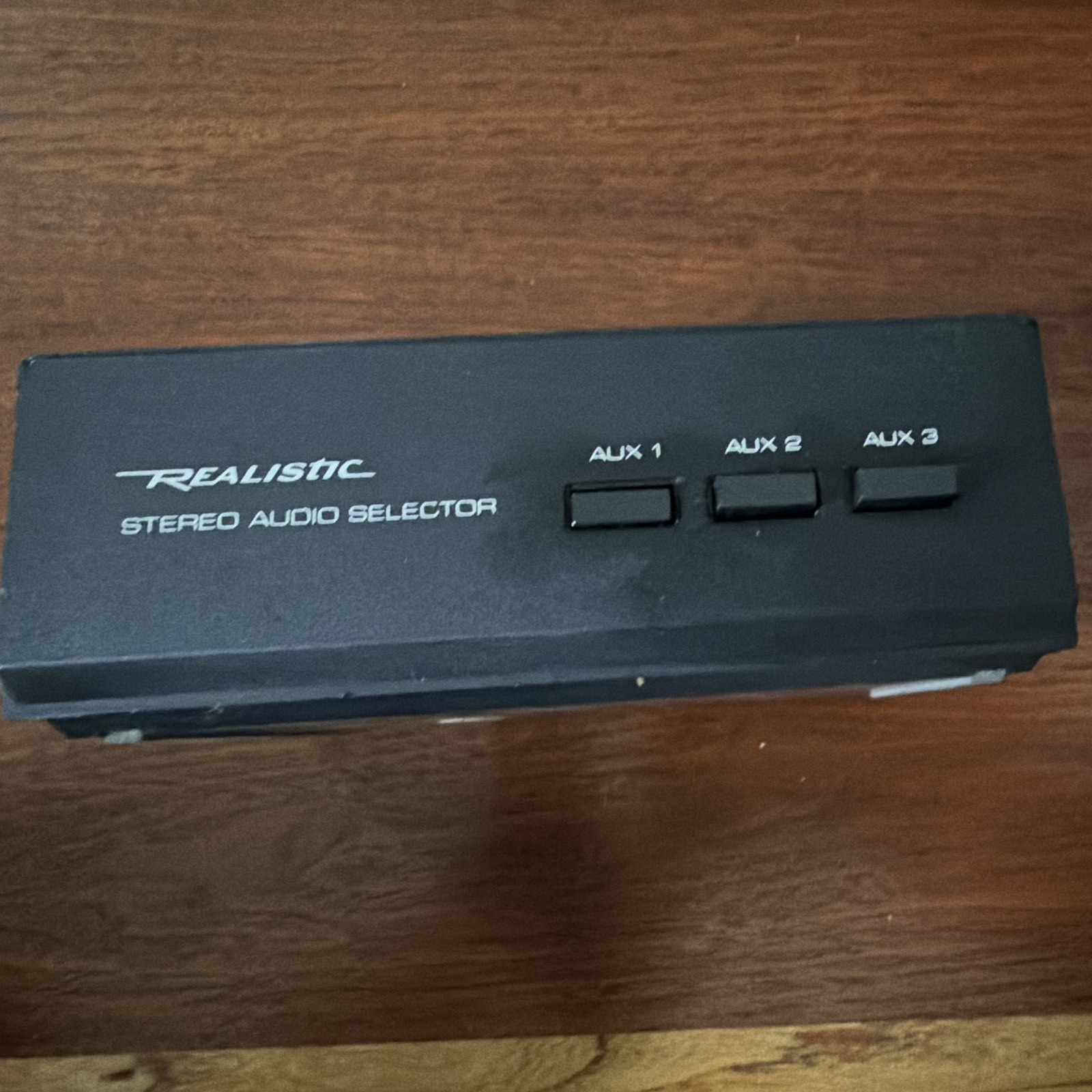 Realistic 3-Way Stereo Audio Selector RCA Switch Box, Black, 42-2110
