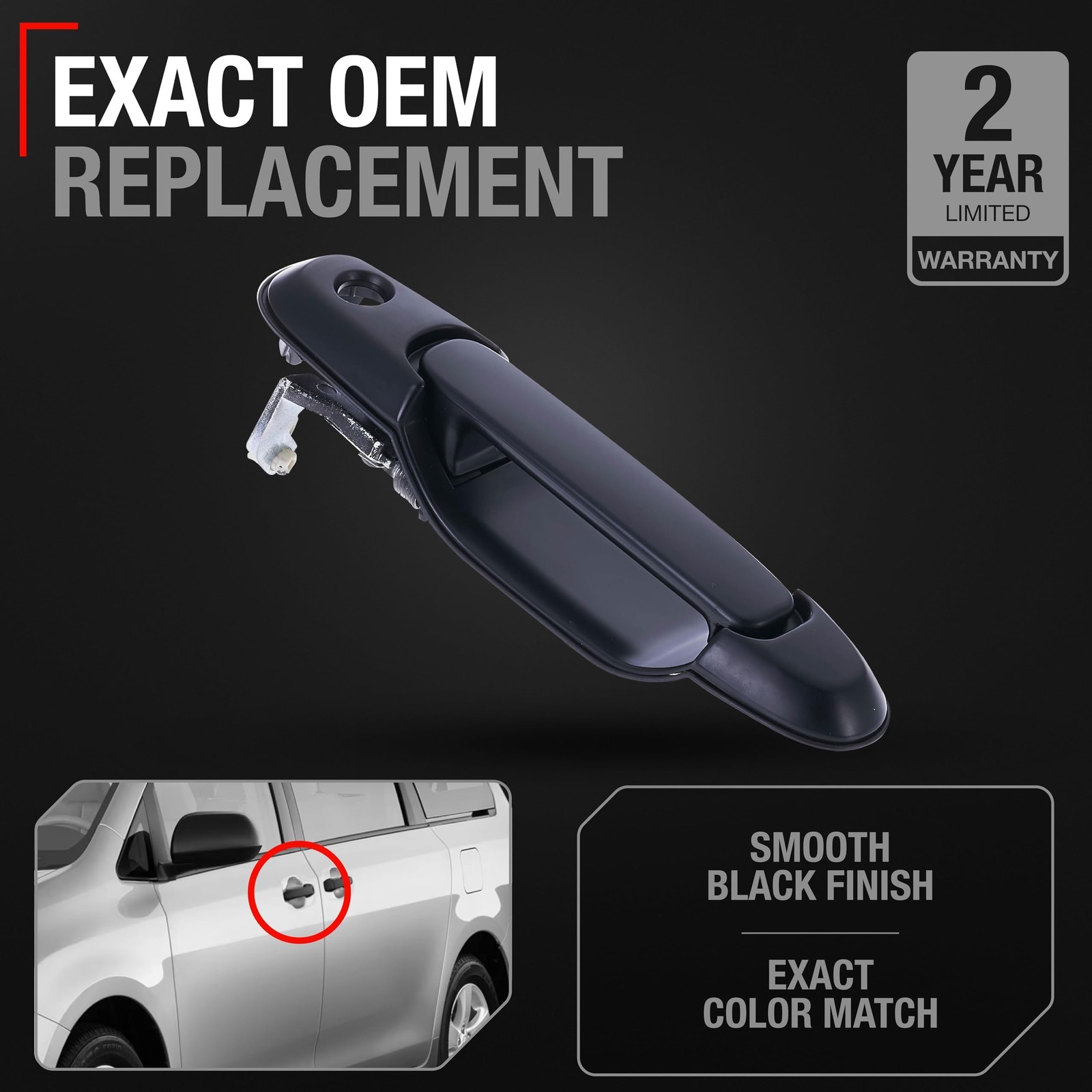 Exterior Front Driver Door Handle Replacement , Compatible with 1998,2003 Toy...