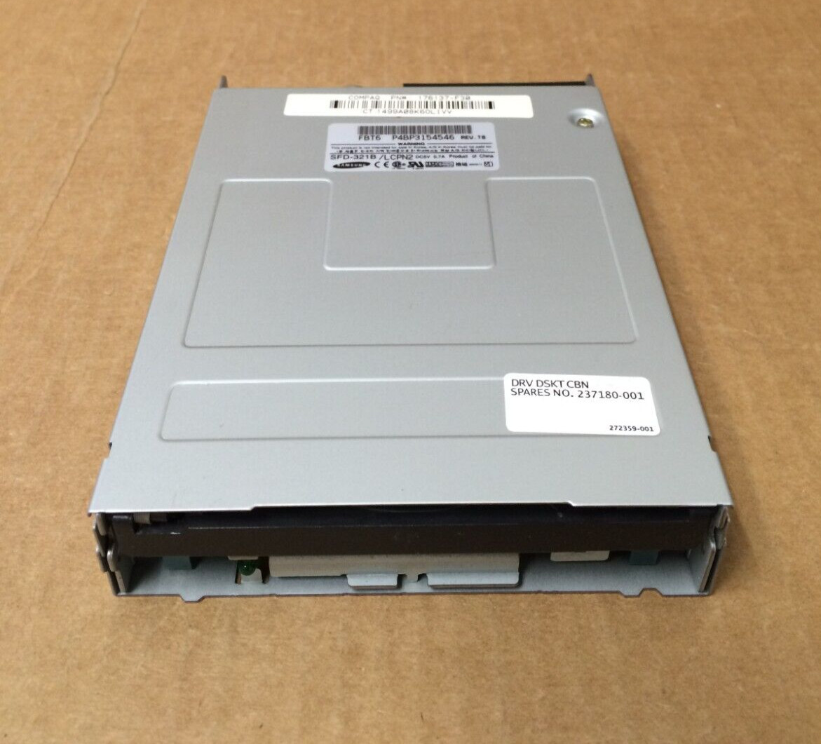 Samsung SFD-321J/Compaq PN# 176137-F30 1.44MB 3.5” Floppy Disk Drive/No Bezel
