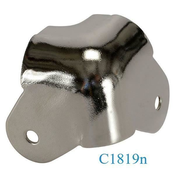 2 leg w/lip-nickel cabinet corners -4pc sets