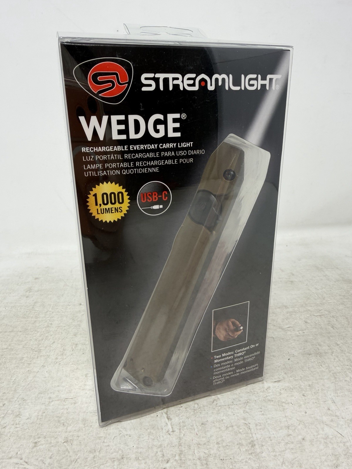Streamlight 88811 Wedge Rechargeable Pocket Light, 1,000 Lumens, Coyote, NEW