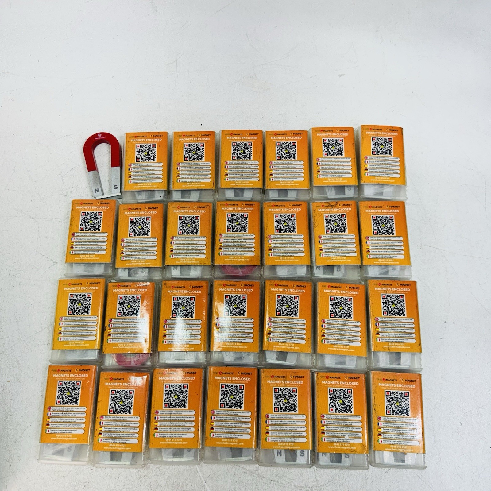 28 Pack - First 4 Traditional Alnico Horseshoe Magnet - 75 x 39 x 8mm - 2.21lbs