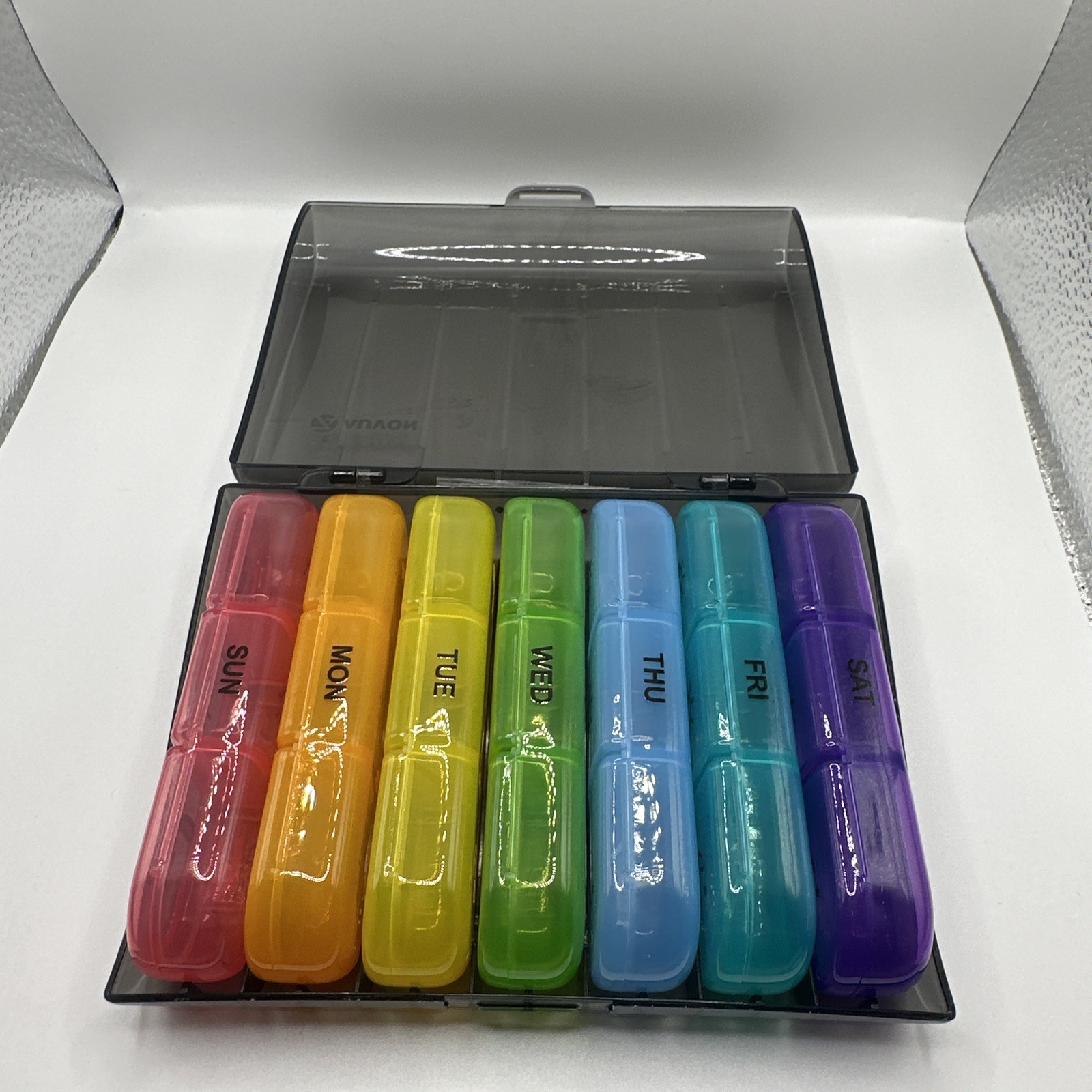 AUVON Weekly Pill Organizer 3 Times a Day, Large 7 Day Pill Box 3 Times New