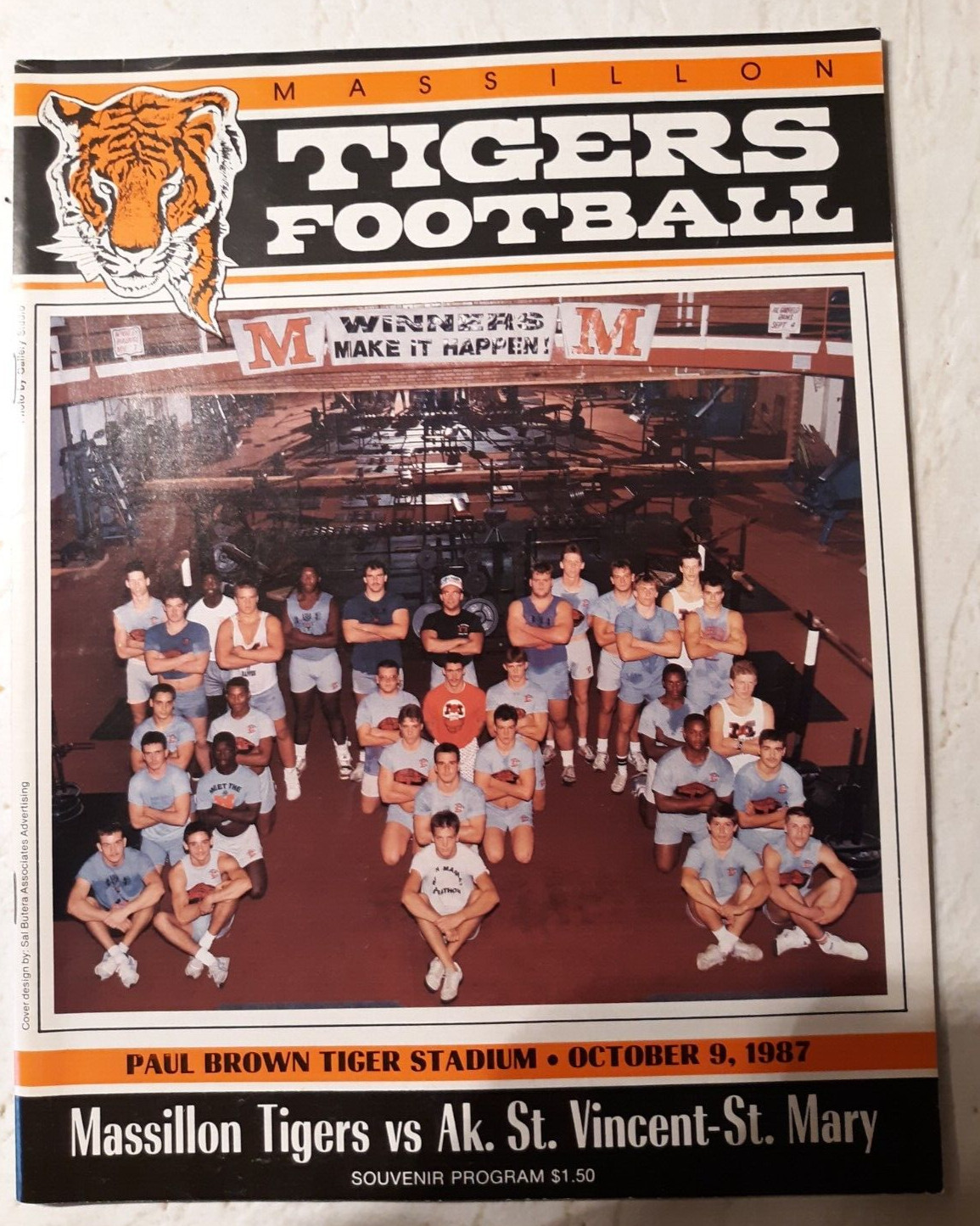 Massillon Ohio vs Akron St Vincent St Mary football program Oct 9, 1987