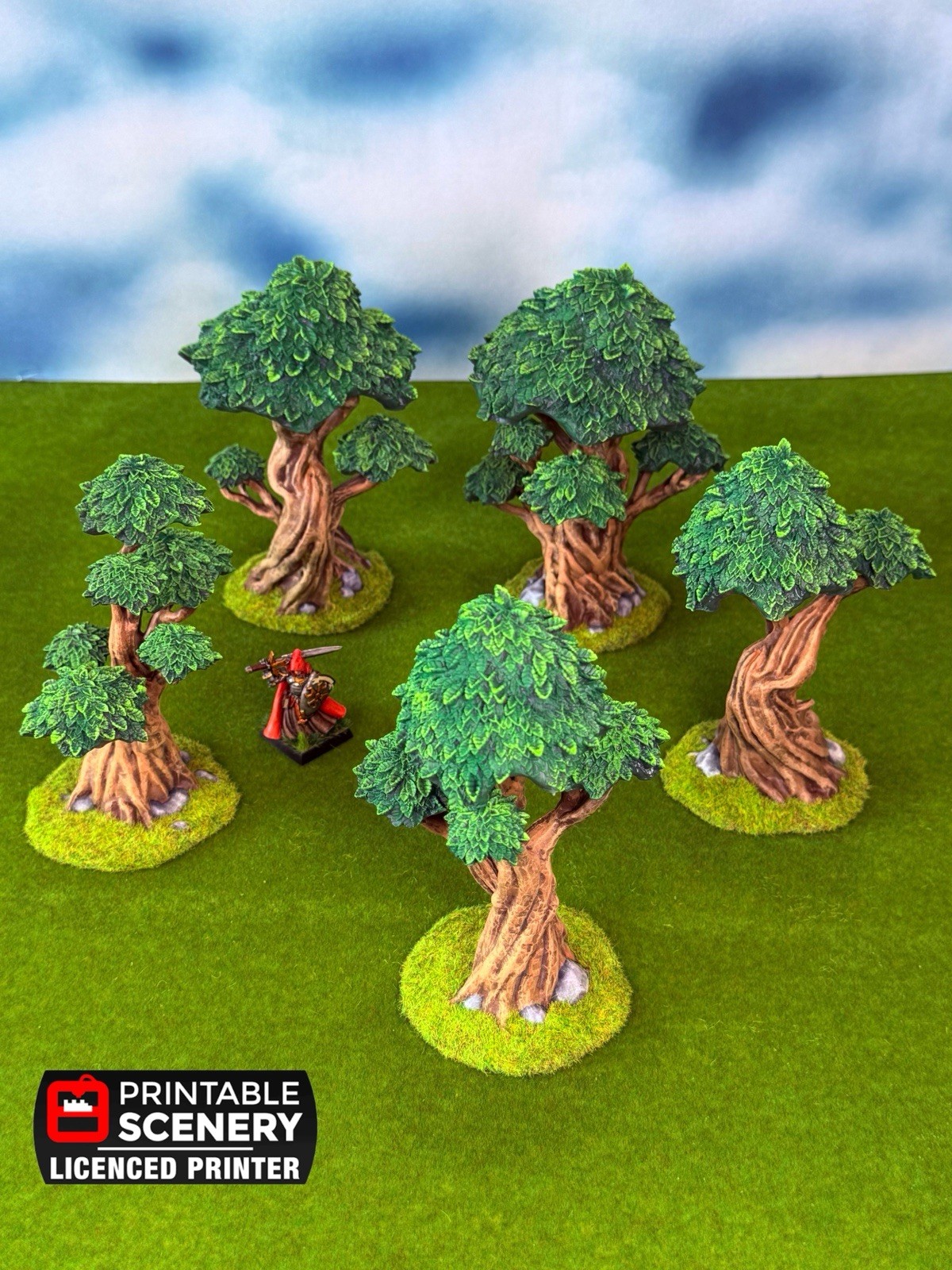 Painted Gnarly Trees With Canopies Terrain Dnd Fantasy RPG Minis