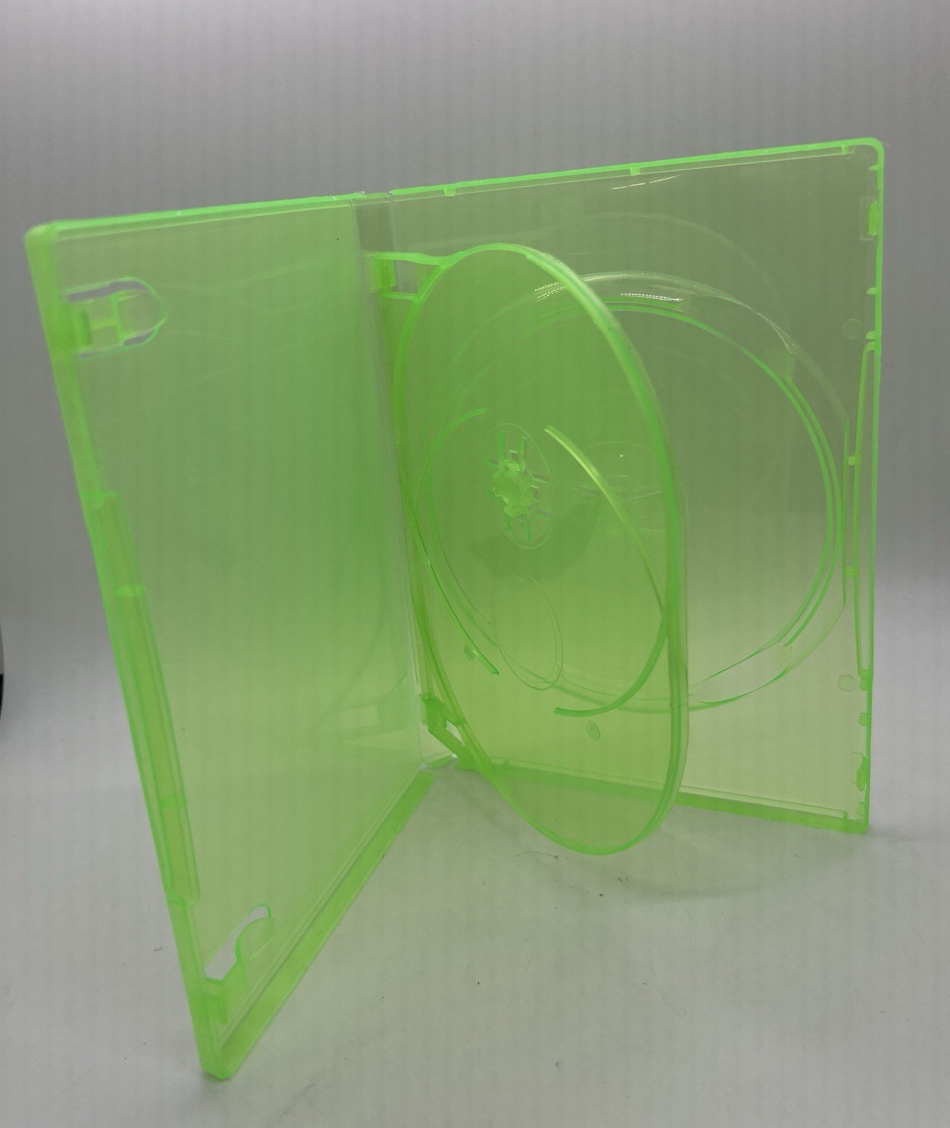 New 14mm  Double Game Cases Microsoft Xbox 360 ,Tinted Green, QJ2-XBOX360
