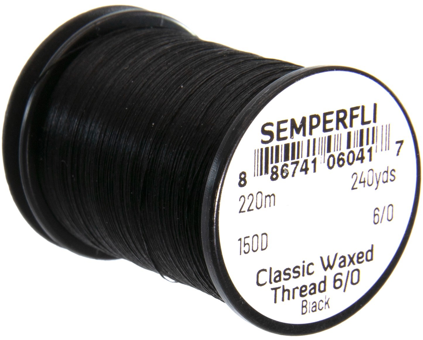 Semperfli Classic Waxed Threads in Black