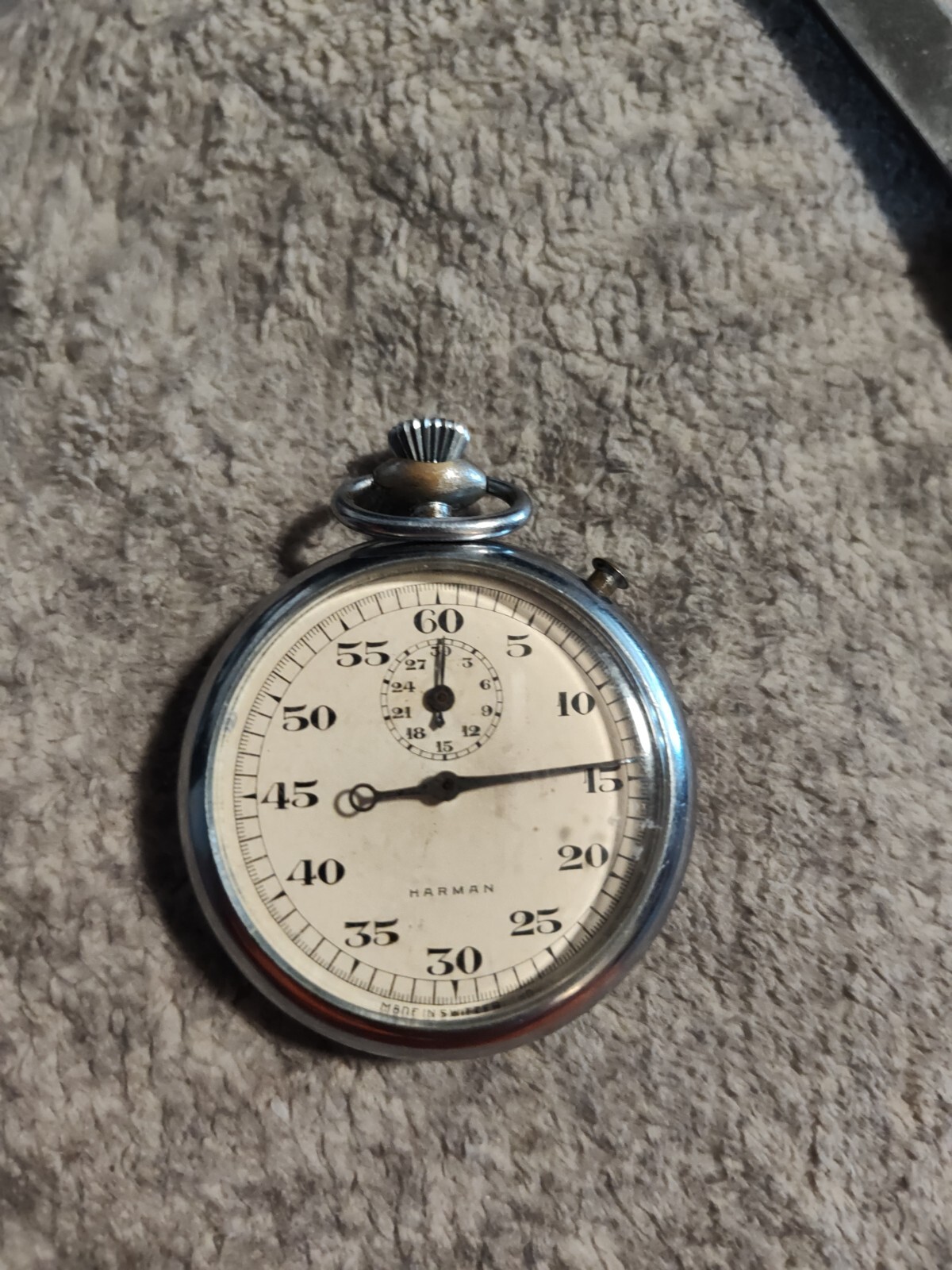 Vintage Harman Swiss Made Stop Watch  Cover Part/Repair