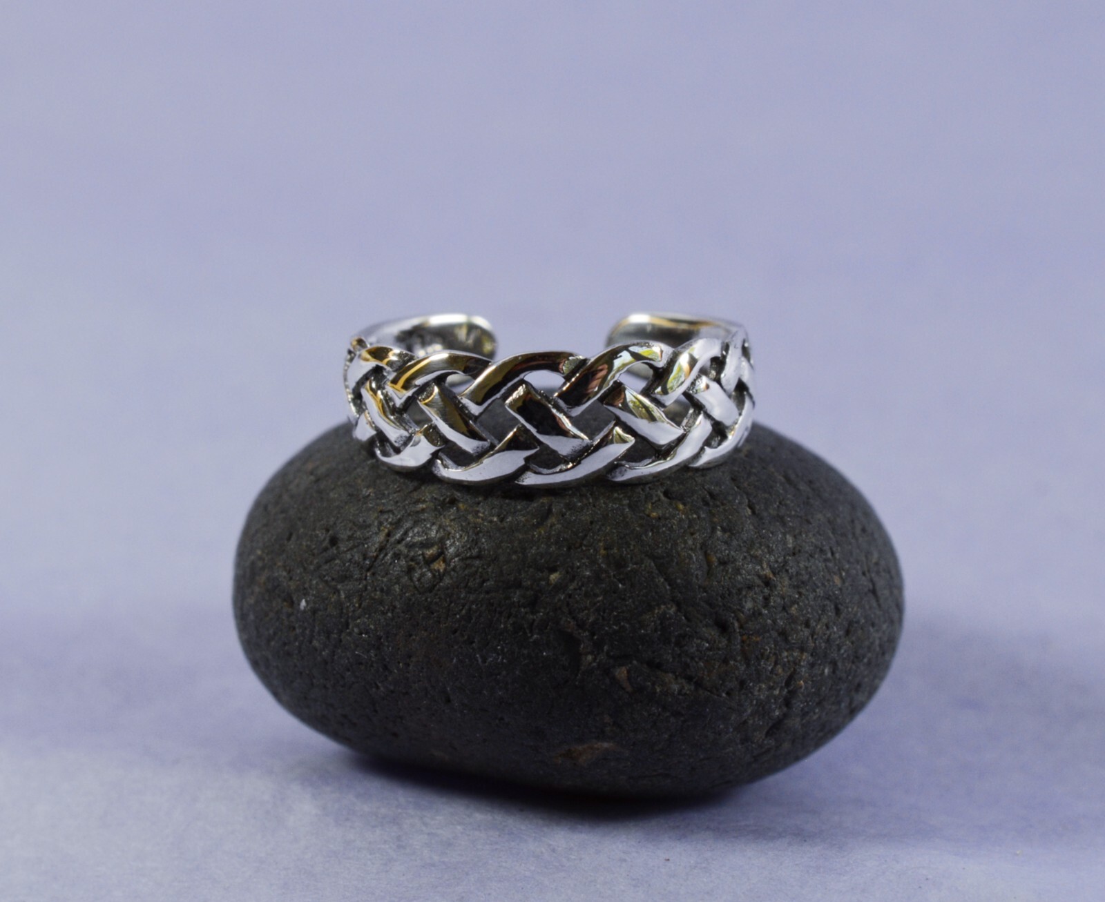 Sterling Silver 925 Adjustable Celtic Twist Toe Ring !! New !!