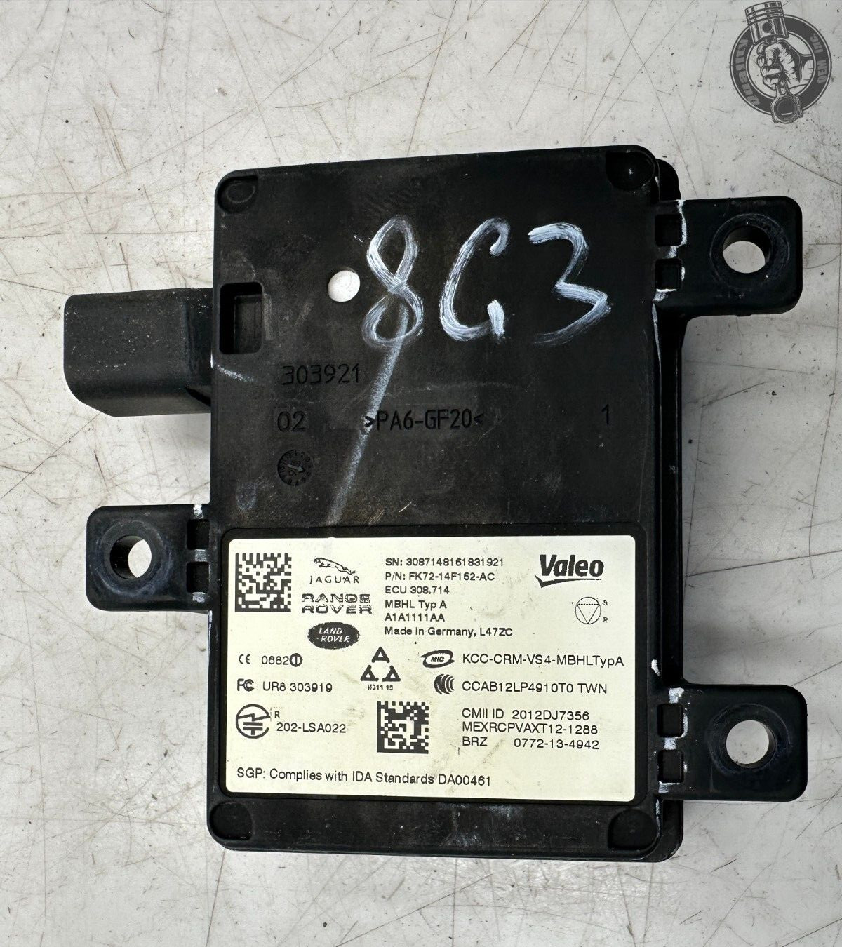 2014-2020 JAGUAR F-TYPE 14-16 LAND RR REAR LEFT /RIGHT BLIND SPOT CONTROL MODULE