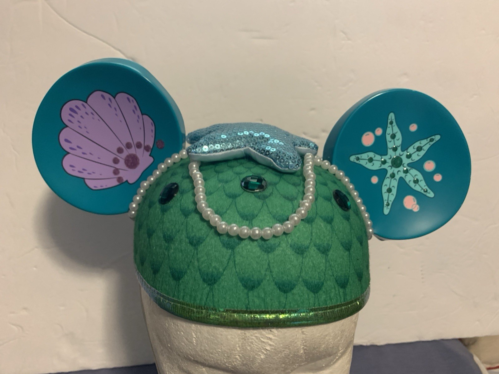 Disney Parks Mickey Mouse Ears Hat Ariel Little Mermaid Under the Sea One Size