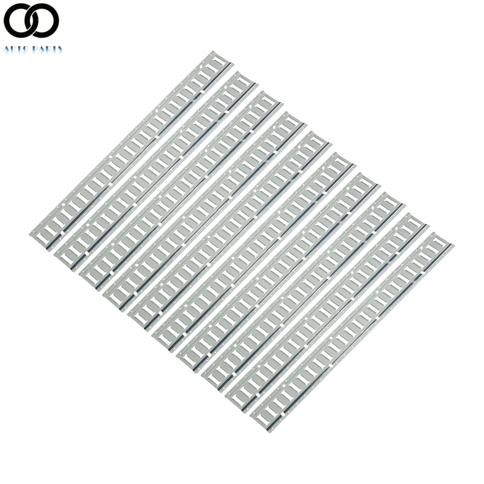 10 Pack  4' E Track Tie Down Rail New System Silver Galvanized For Trucks Vans
