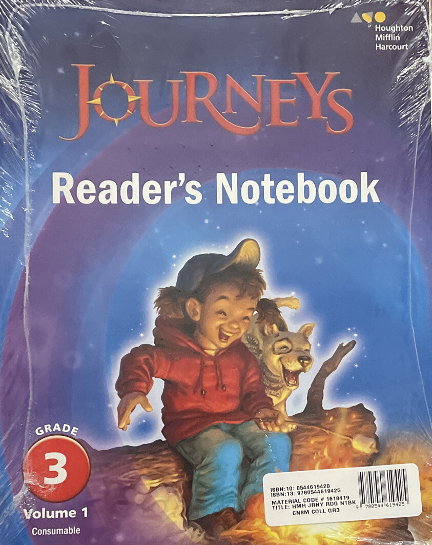 Journeys Grade 3 Reader's Notebook Consumable 2 book set HMH New!