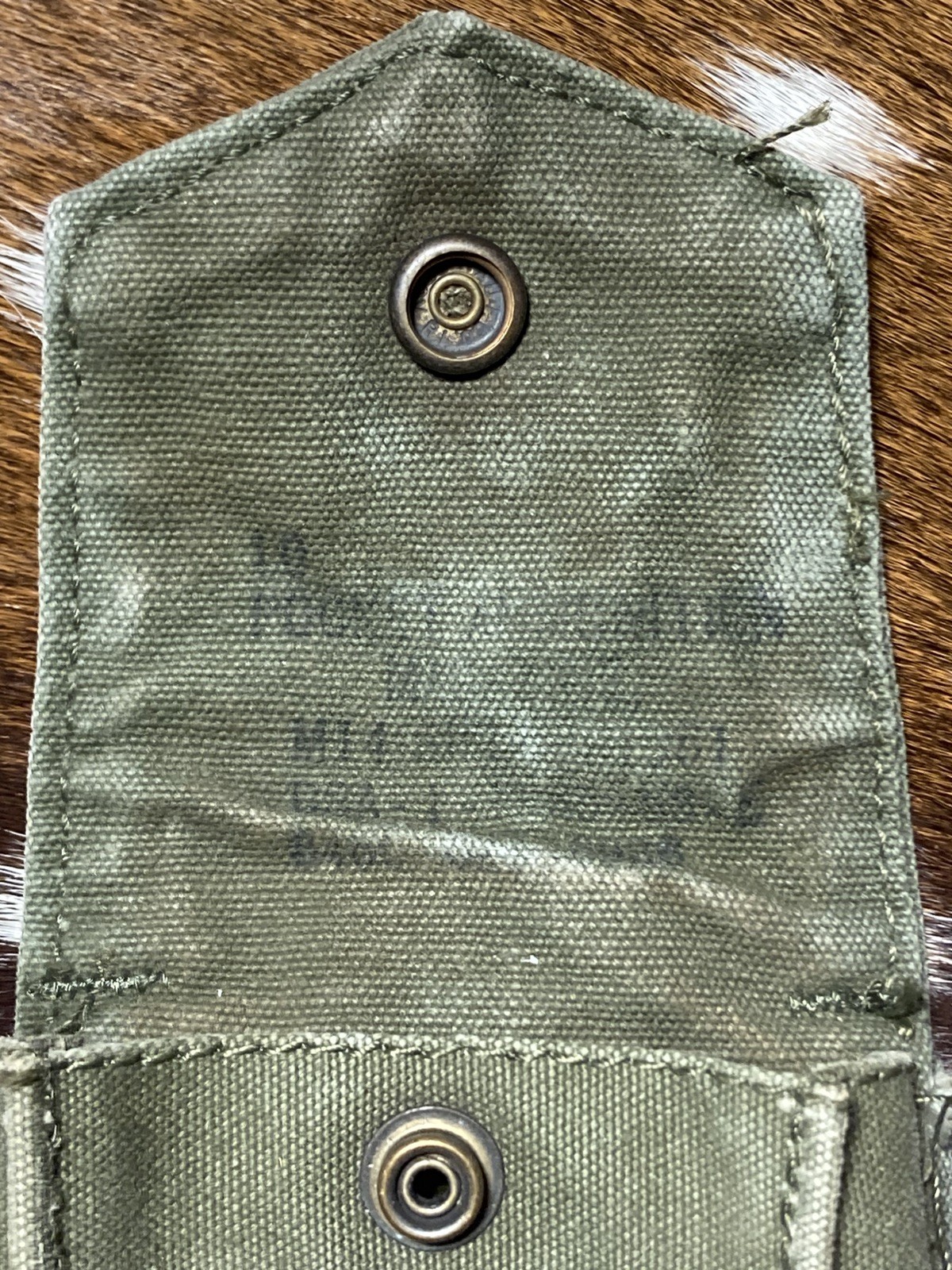 Vintage US Army Pocket M14 Ammo Mag Pocket Ammunition Magazine Belt Pouch