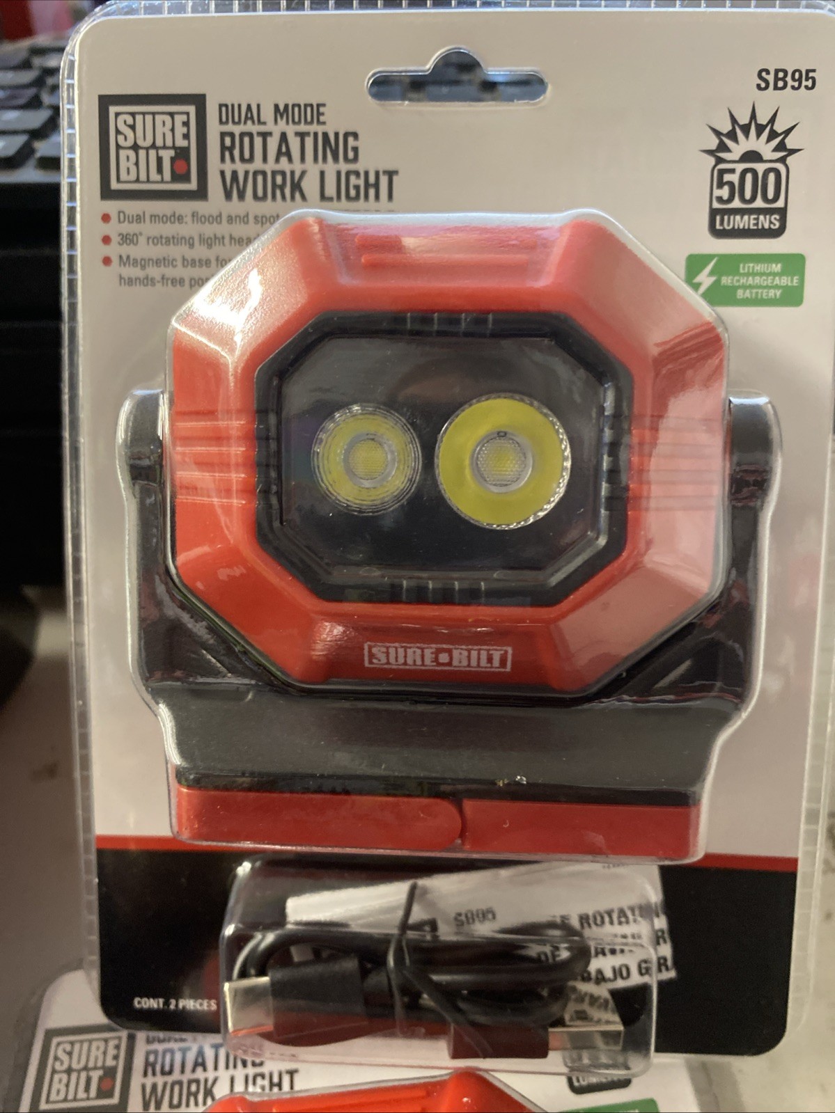 Sure Bilt Sal Mode Rotating Work light 500 lumen set Led SB95