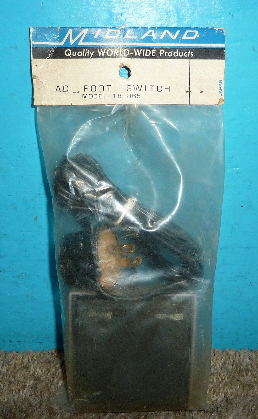 Midland Model 18-865 AC Foot Switch NOS