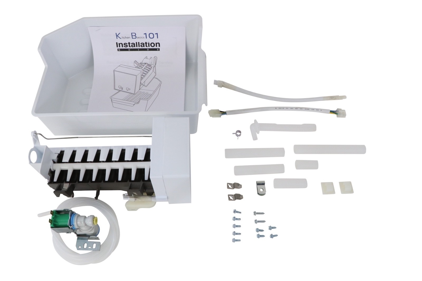 W11729596 Whirlpool Refrigerator Ice Maker Kit Replacement by KB101 Complete Kit
