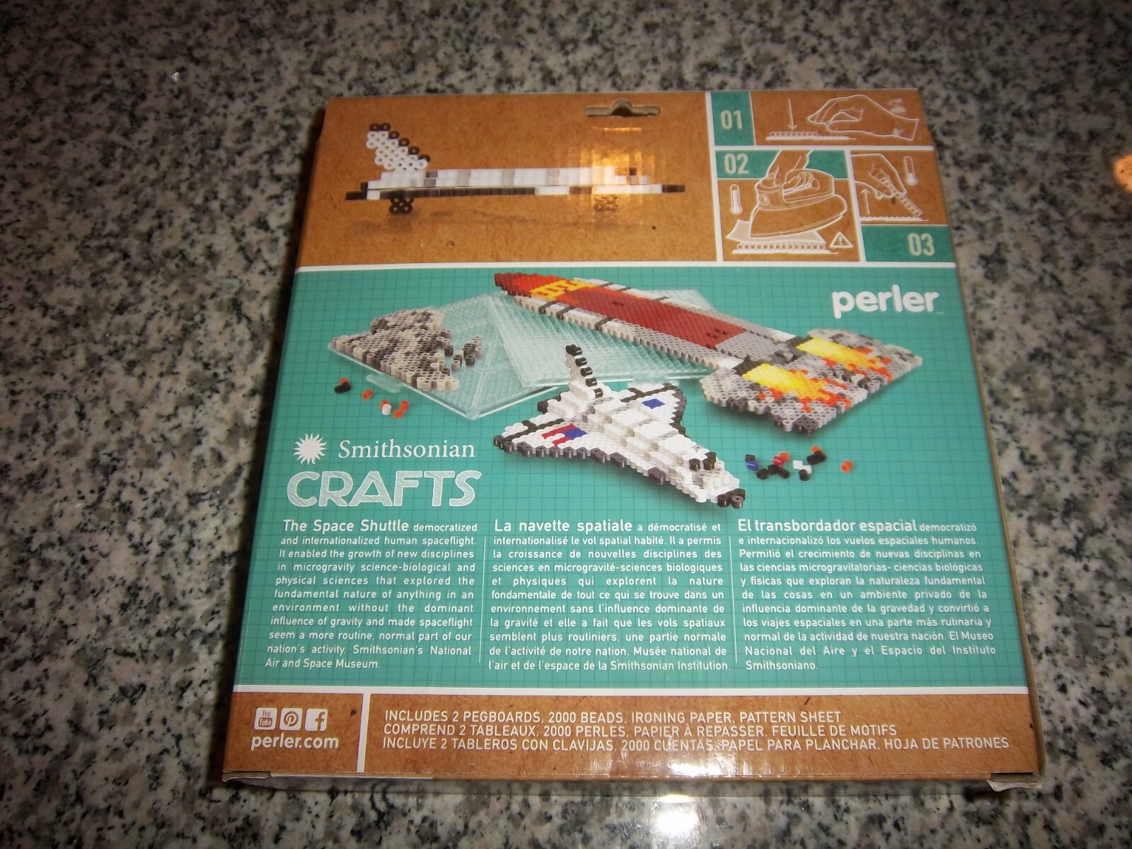 PERLER FUSED BEAD KIT SMITHSONIAN SPACE SHUTTLE - NIB