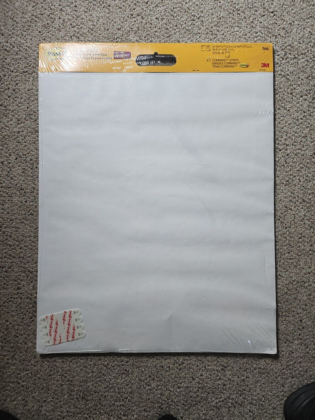 Post-It 566 20" X 23" Plain White Easel Pad 2Pk.