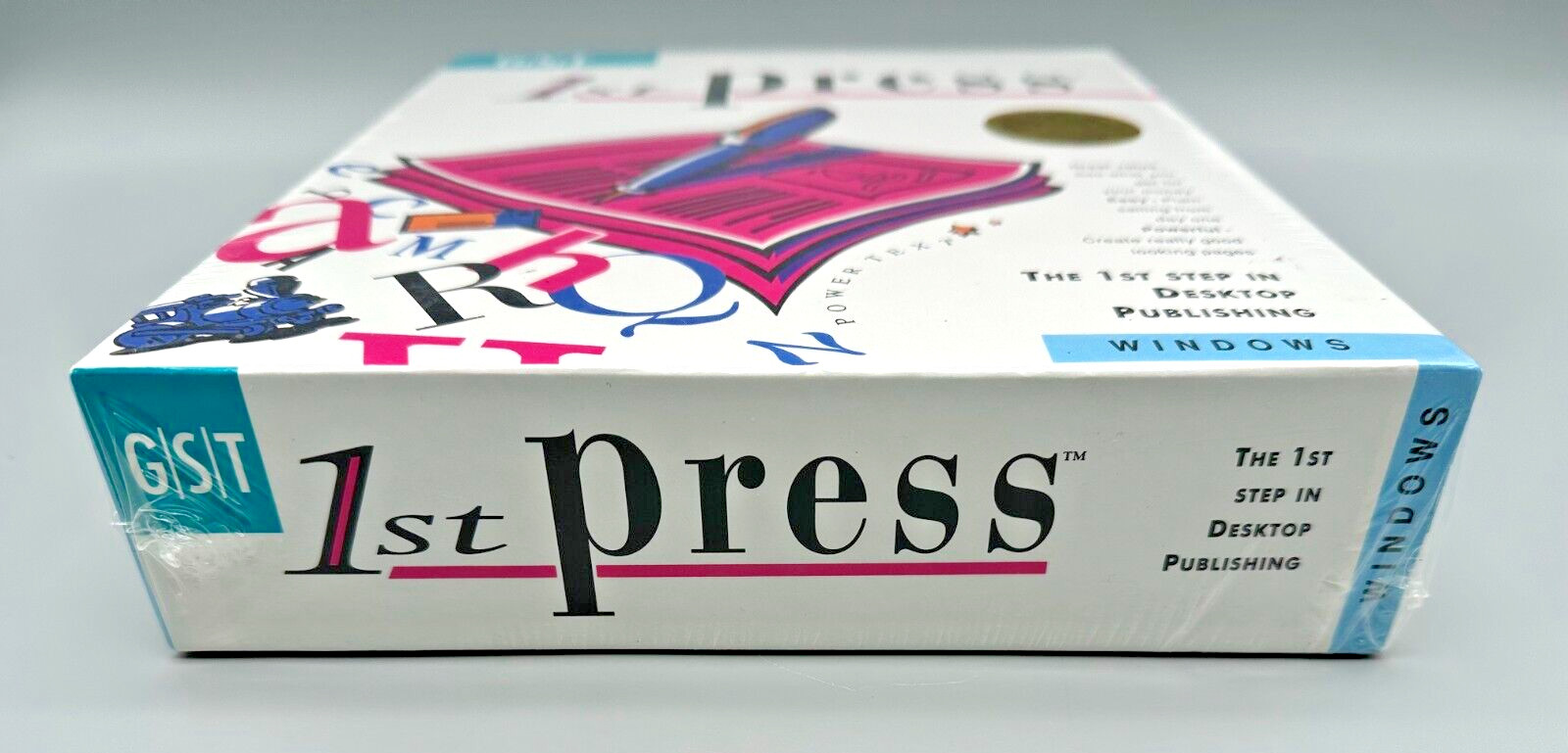GST 1st Press Desktop Publishing Software 3.5" Diskette Windows NEW OLD STOCK!