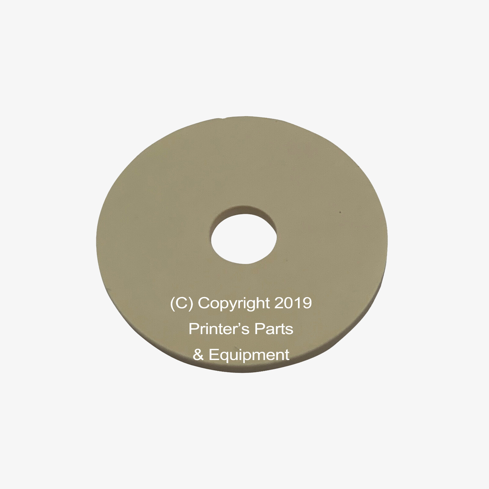 Flat Rubber Disc for Heidelberg 1 1/16 x 1/4 x 1/16 – 27 x 6.4 x 1.6mm Qty50