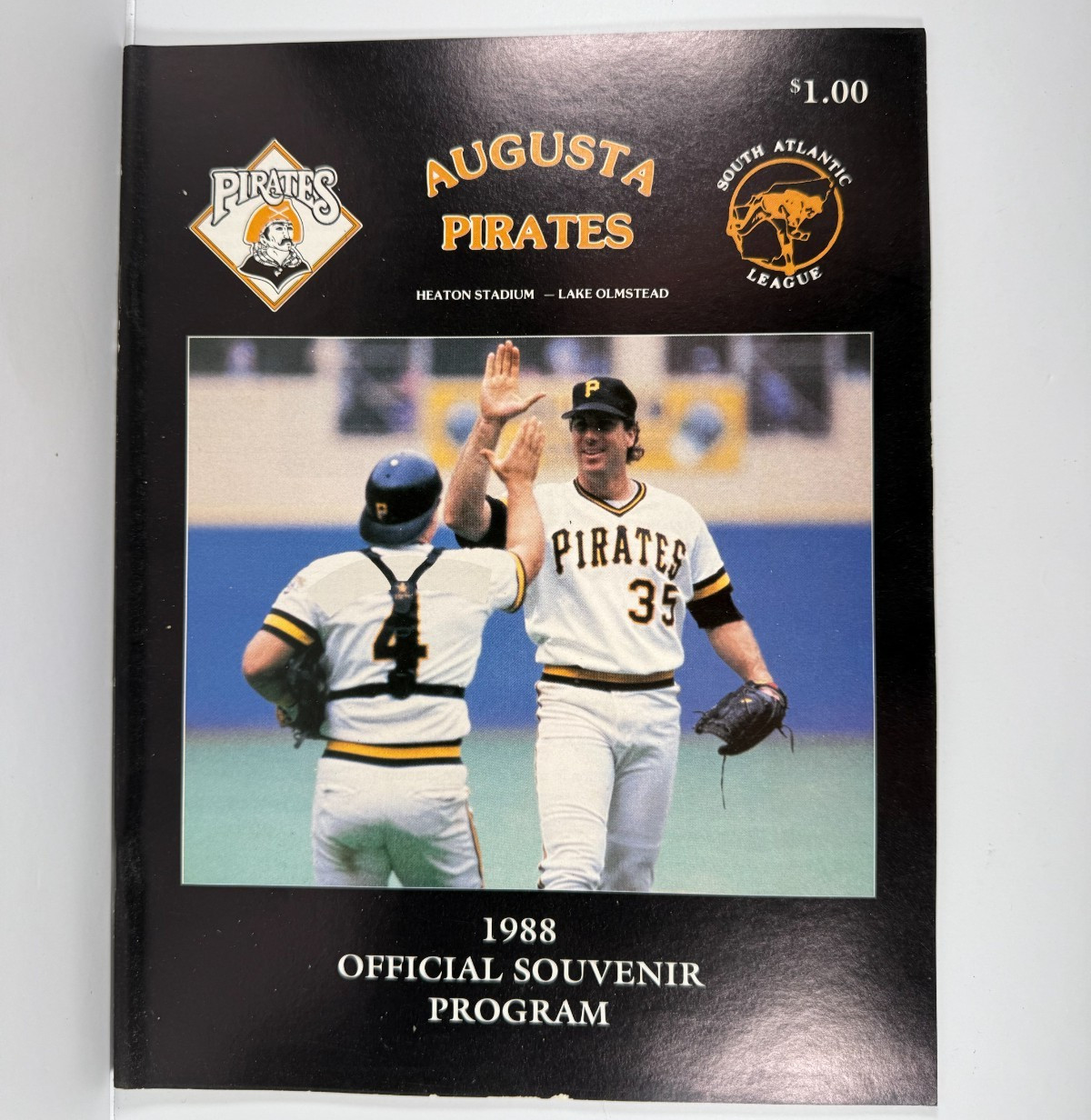 VINTAGE - 1988 Augusta Pirates Program - Minor League Baseball