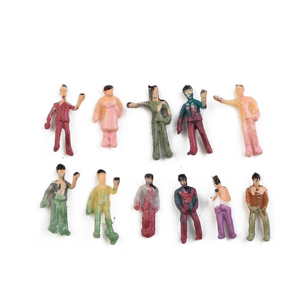 Painted Figures Miniature Passerby 1:200 Scale Color Model People Standing