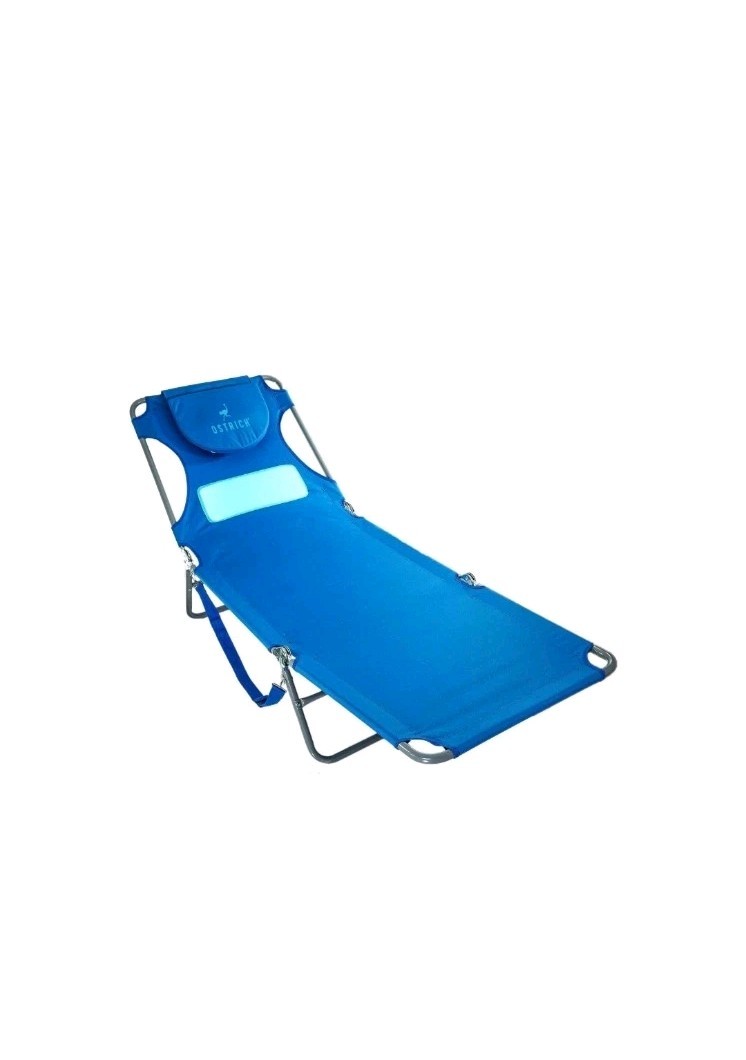 Ostrich Ladies Comfort Lounger Portable Reclining Outdoor Patio Beach Lawn Ca...