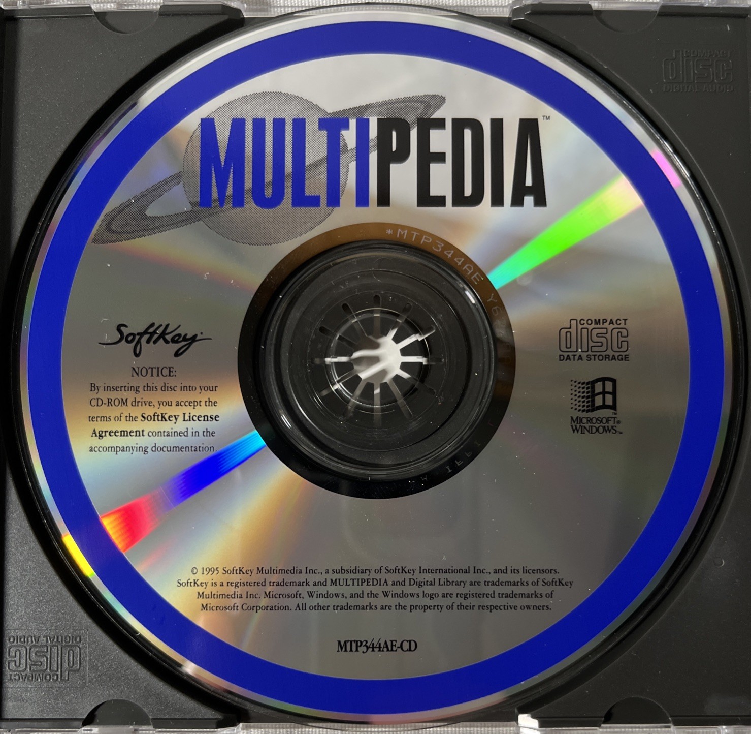 Multipedia (PC-CD, 1995) for Windows 3.1/95 *RARE*