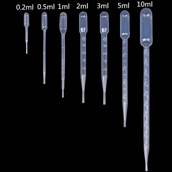0.2ml - 10ml Single-use Pasteur Plastic Transfer Pipettes Dropper Lab Supply