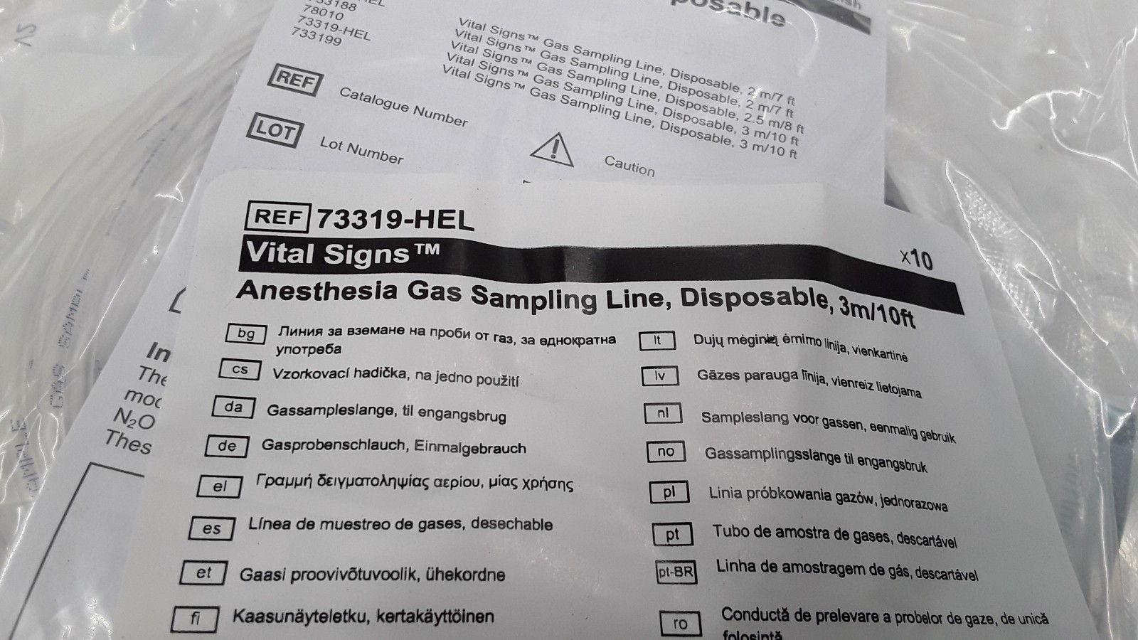 Vyaire Sample Line 10ft REF 73319-HEL x10