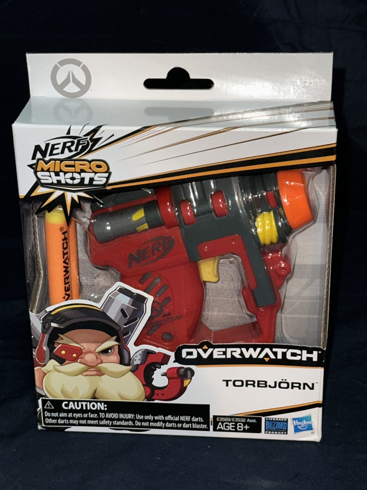 OVERWATCH NERF MICRO SHOTS TORBJORN 2018 HASBRO
