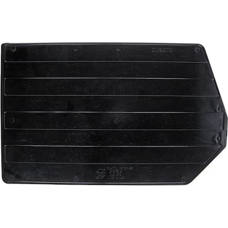 Quantum Storage Systems Dus270 Plastic Divider, Black, 17 In L, 10 1/4 In H, 6