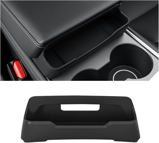 Center Console Sunglasses Storage Box for 2020-2024, Easy Install Silicone Armre
