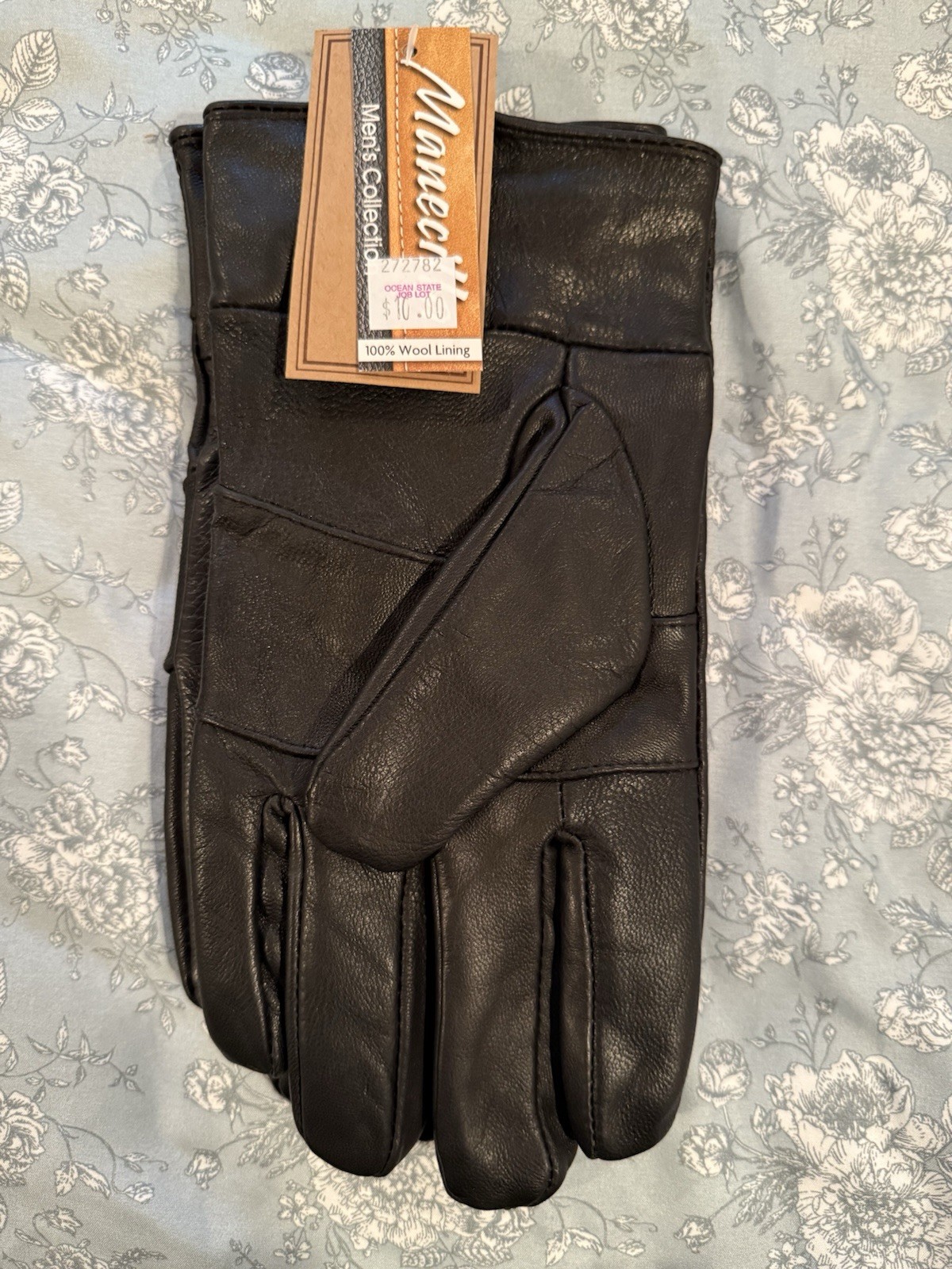 NWT -  Manecilla Men’s Leather Gloves W/ 100% Wool Lining - XL