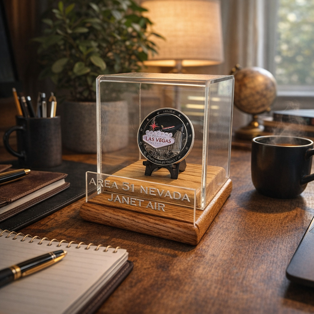Area 51 Challenge Coin Display Case (Coin included)  20