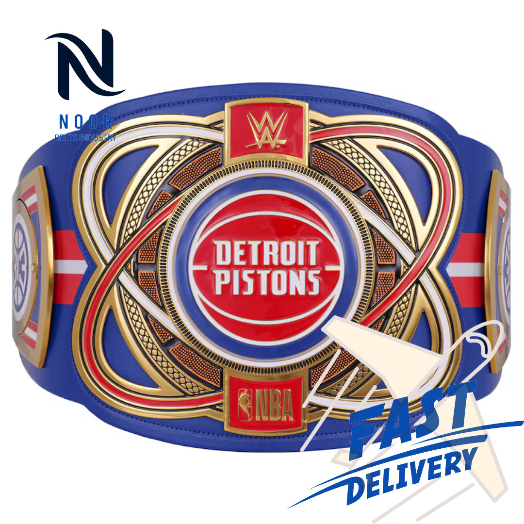 DETROIT PISTONS LEGACY HEAVYWEIGHT WRESTLING CHAMPIONSHIP REPLICA TITLE BELT