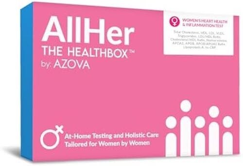 AZOVA AllHer The Healthbox Perimenopause At-Home Womens HeartHealth Test Kit NIB