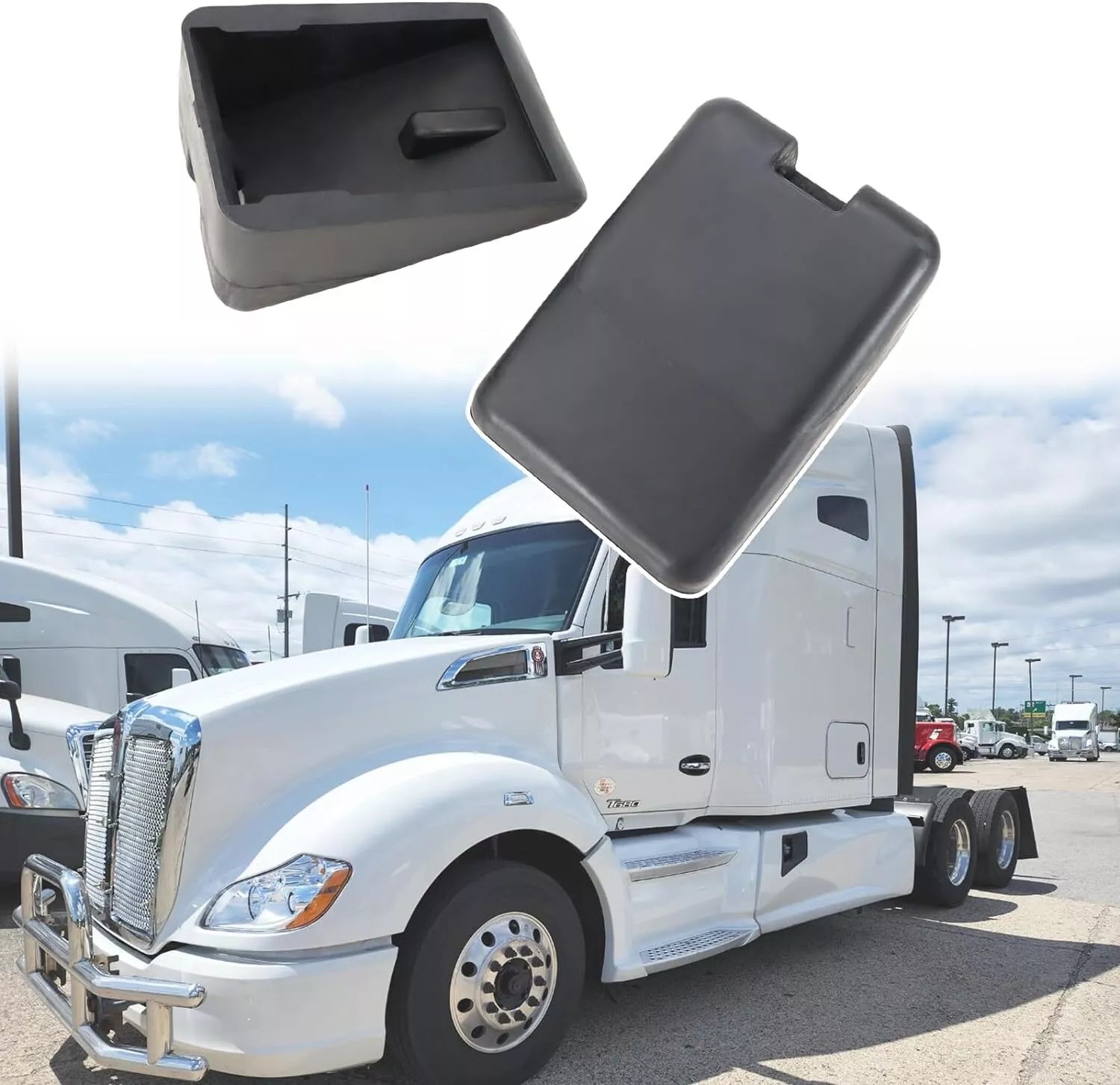 2Pack L85-6081 Hood Bumper Support For Peterbilt 567 579 Kenworth T680 M75681